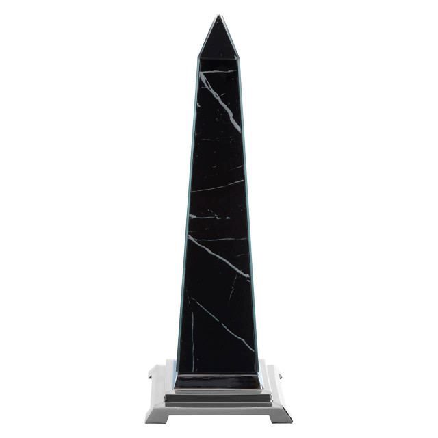 Premier Housewares Renata Glass Sculpture With Marble Effect