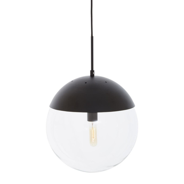 Premier Housewares Revive Black Finish Pendant Light