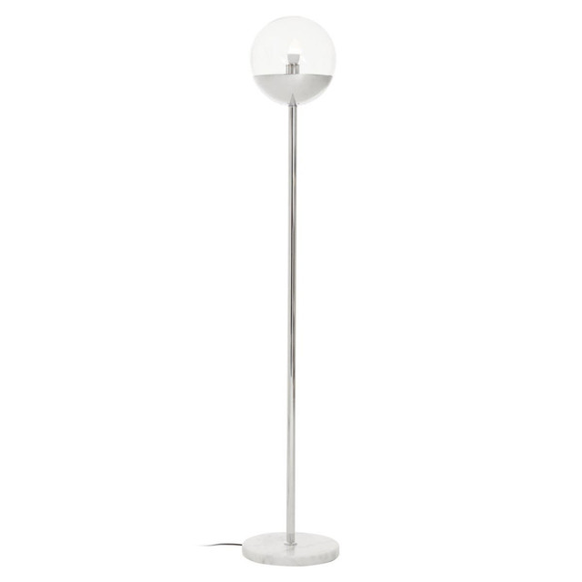 Premier Housewares Revive Chrome Finish Metal Floor Lamp