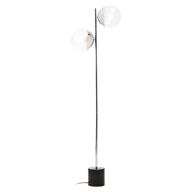 Premier Housewares Revive Silver Finish Metal Floor Lamp