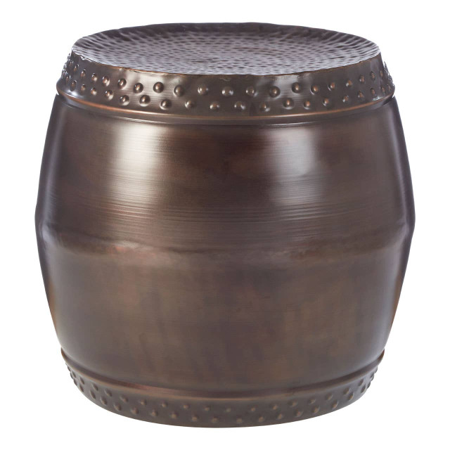 Premier Housewares Reza Set Of 2 Drum Style Side Tables