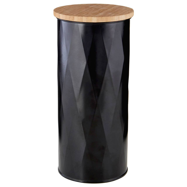 Premier Housewares Rhombus Black Large Storage Canister