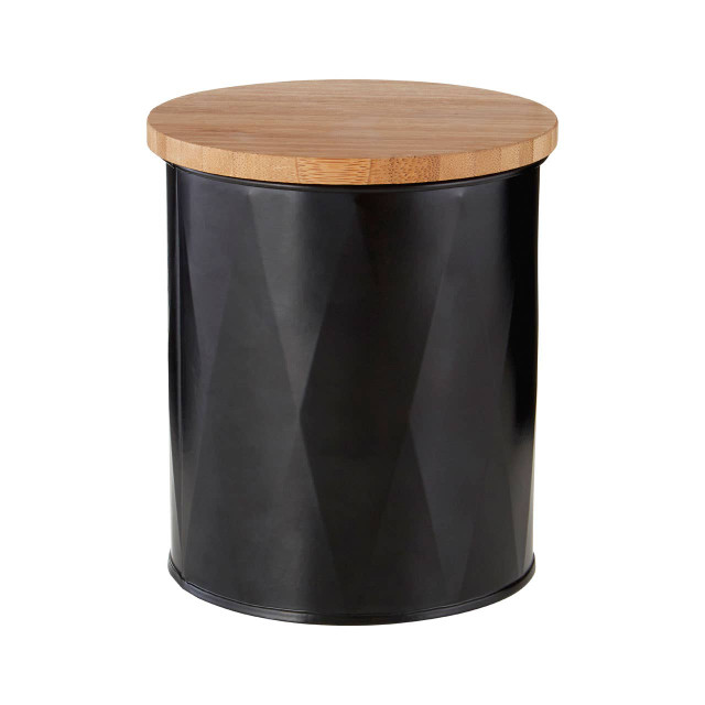 Premier Housewares Rhombus Black Small Storage Canister