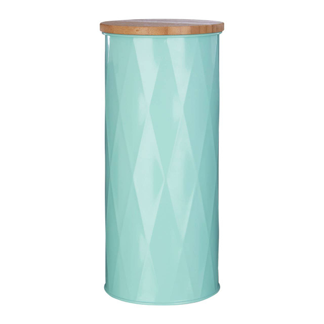 premier housewares Rhombus Green Metal Large Storage Canister