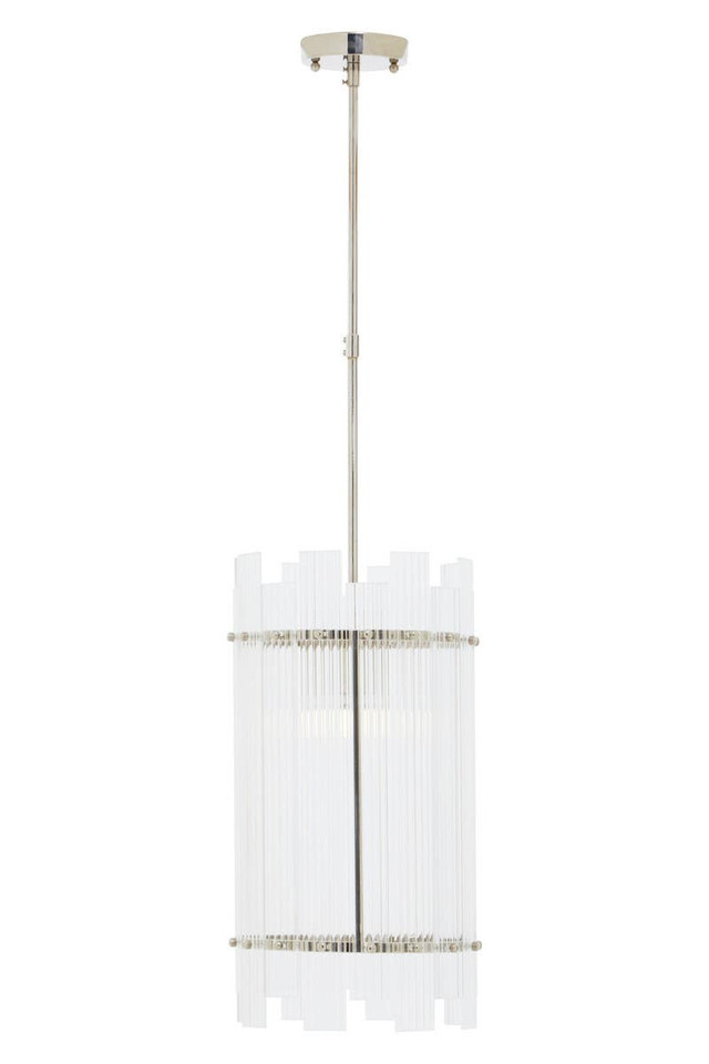 Premier Housewares Ritz One Bulb Glass Pendant Light