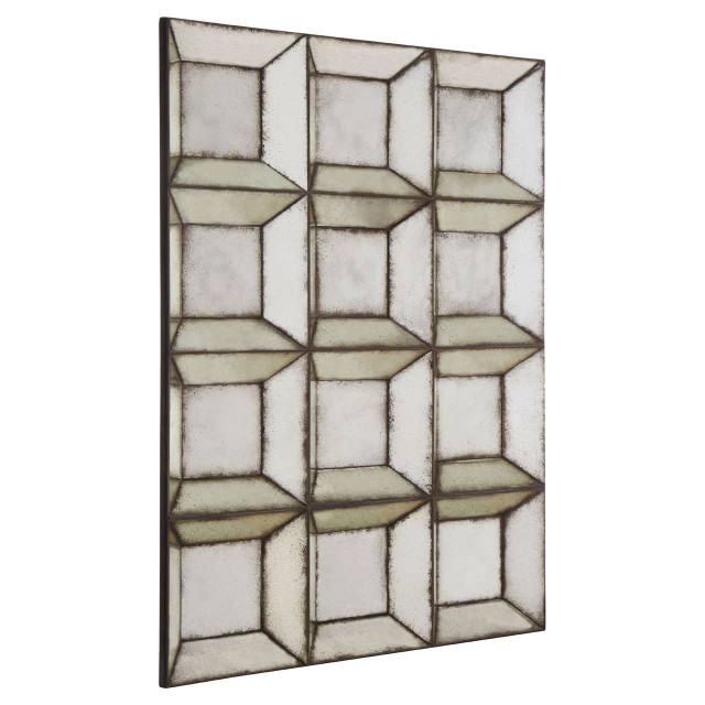 Premier Housewares Riza Medium Multi Box Design Wall Mirror