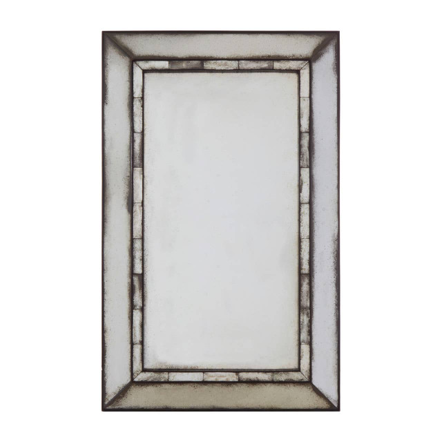 Premier Housewares Riza Rectangular And Tiled Wall Mirror
