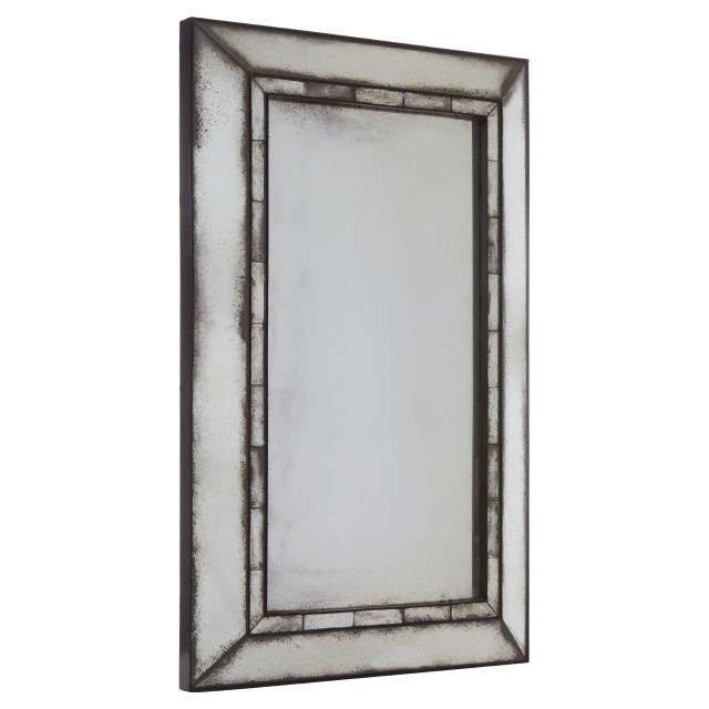 Premier Housewares Riza Rectangular And Tiled Wall Mirror