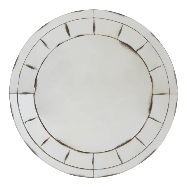 Premier Housewares Riza Round And Mosaic Effect Wall Mirror