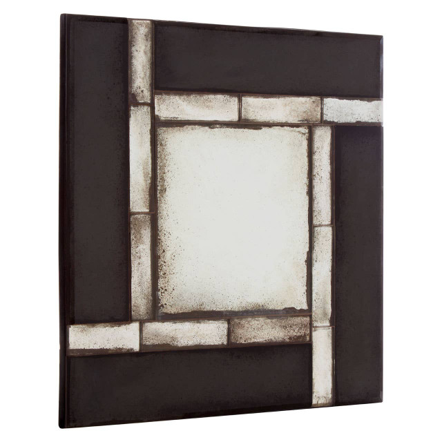 Premier Housewares Riza Square And Tiled Design Wall Mirror