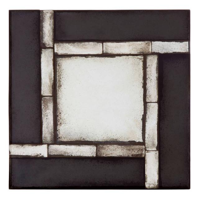 premier housewares Riza Square And Tiled Design Wall Mirror
