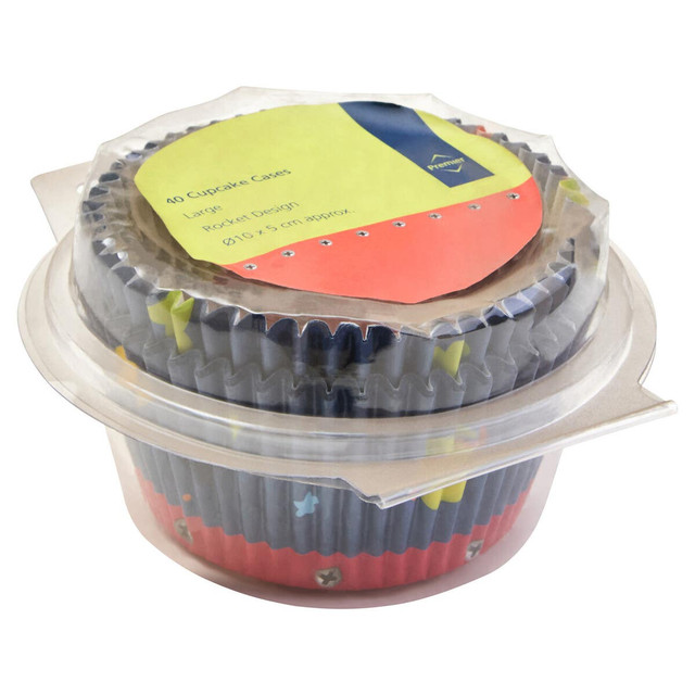 Premier Housewares Rocket 40Pcs Large Cupcake Cases