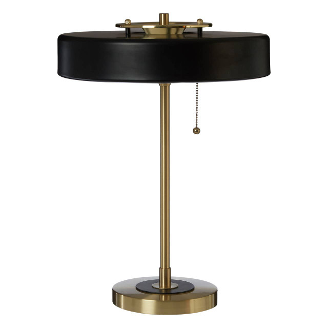 premier housewares Rogano Black and Gold Table Lamp