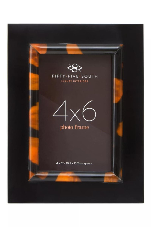 Premier Housewares Roma 4 X 6 Inch Tortoise Shell Photo Frame