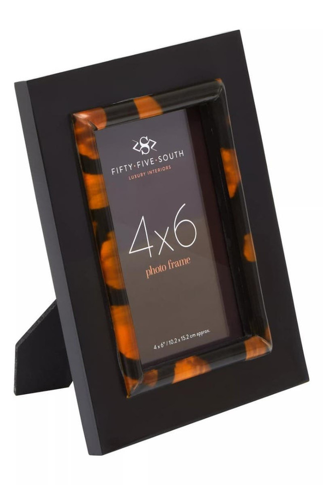 Premier Housewares Roma 4 X 6 Inch Tortoise Shell Photo Frame