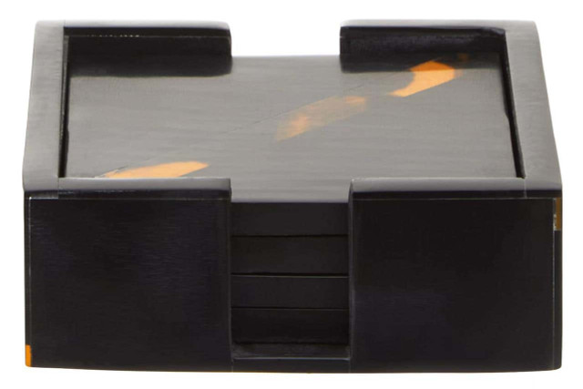 premier housewares Roma Set Of Four Tortoise Shell Coasters