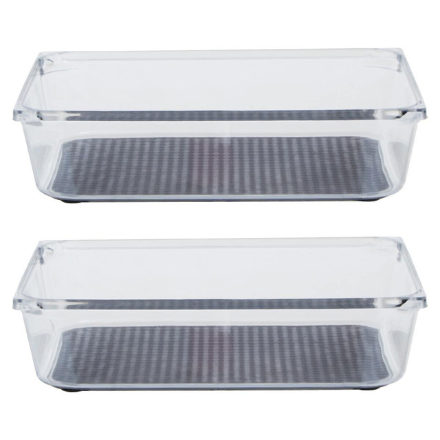 Premier Housewares Romm Medium Set Of Two Kitchen Organisers With Rubber Insert