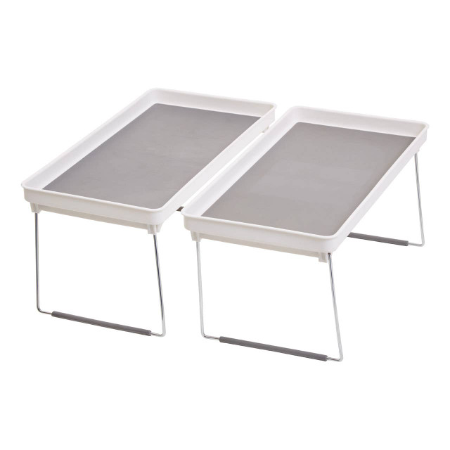 Premier Housewares Romm Set Of Two Foldable Cabinet Racks