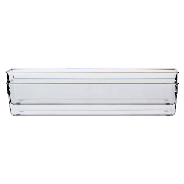 Premier Housewares Romm Set Of Two Large Clear Kitchen Organisers