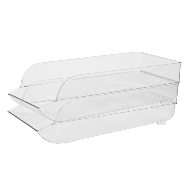 premier housewares Romm Set of Two Stackable Fridge Storage Trays