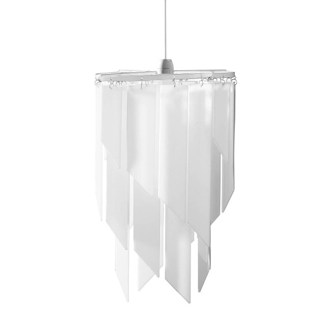 premier housewares Rony White Acrylic Laser Cut Pendant Light