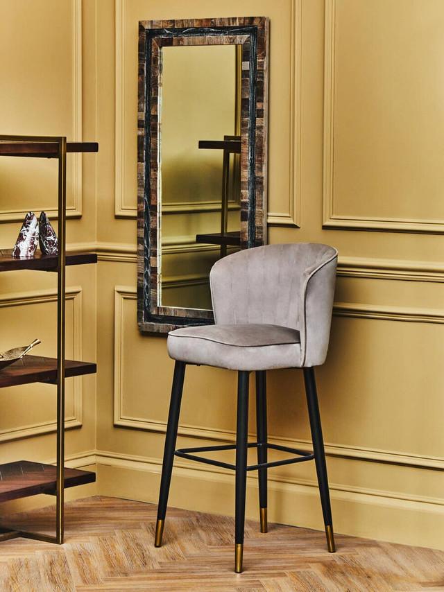 Premier Housewares Roselle Recycled Elm Wood Rectangular Wall Mirror