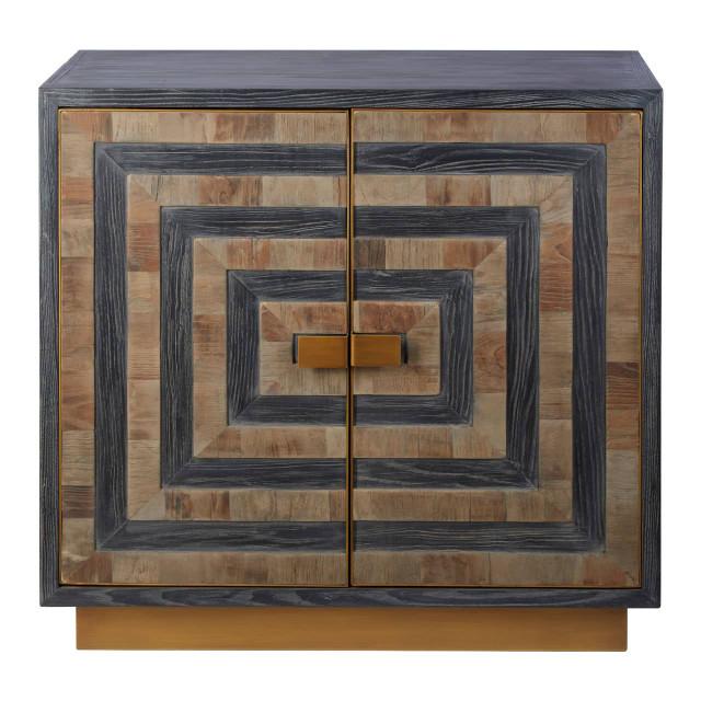Premier Housewares Roselle Two Door Recycled Elm Wood Sideboard