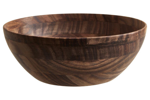 Premier Housewares Rosi Large Round Sheesham Wood Salad Bowl