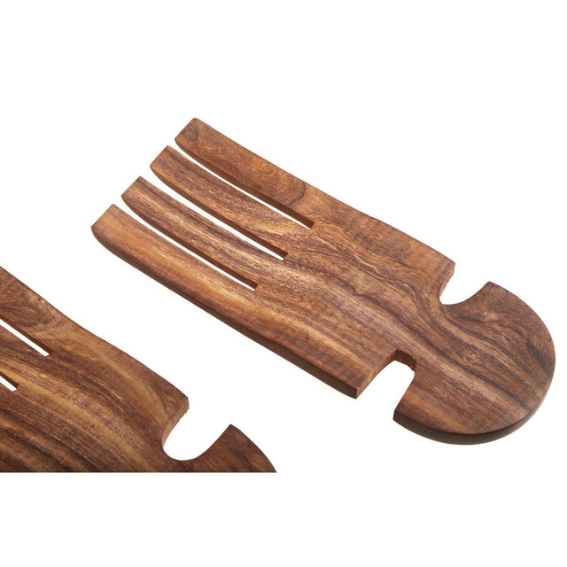 Premier Housewares Rosi Sheesham Wood Salad Hand Servers