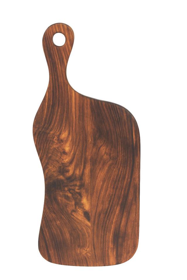 Premier Housewares Rosi Tropical Rosewood Serving Or Cutting Board In Organic Shape With Natural Finish