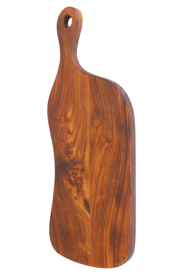 Premier Housewares Rosi Tropical Rosewood Serving Or Cutting Board In Organic Shape With Natural Finish