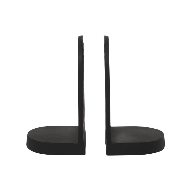 Premier Housewares Rubi Set Of Two Black Finish Arched Bookends