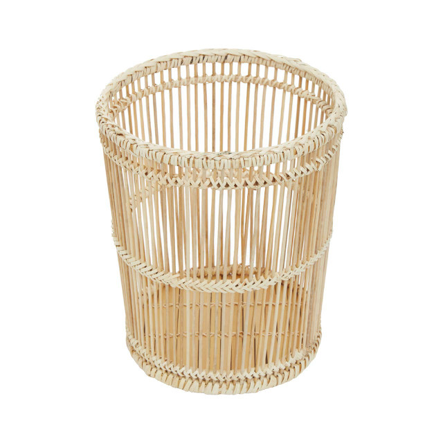 Premier Housewares Rustc Natural Rattan And Bamboo Waste Bin