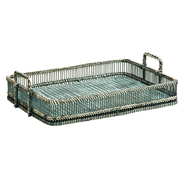 Premier Housewares Rustic Grey Washed Rectangular Tray