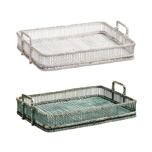 Premier Housewares Rustic Grey Washed Rectangular Tray