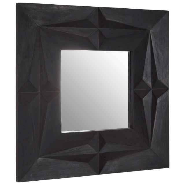 Premier Housewares Sabari Black Finish Square Wall Mirror