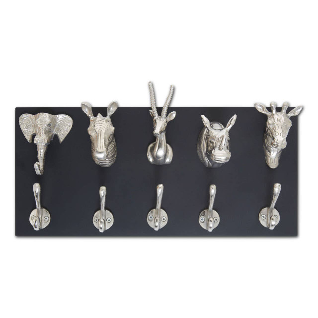 premier housewares Safari Animal 5 Hook Wall Hanger