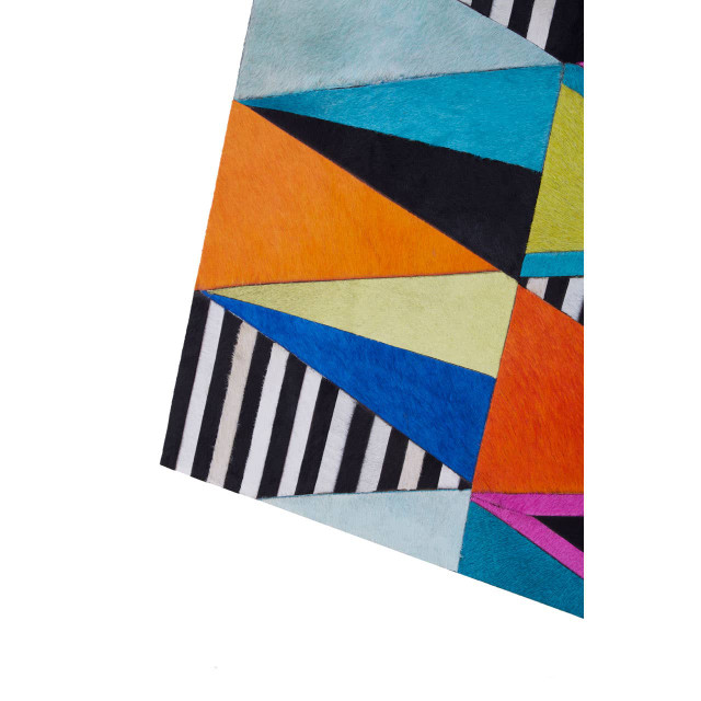 Premier Housewares Safira Genuine Leather Multicolour Wall Art
