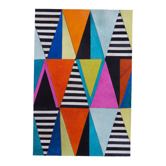 premier housewares Safira Genuine Leather Multicolour Wall Art