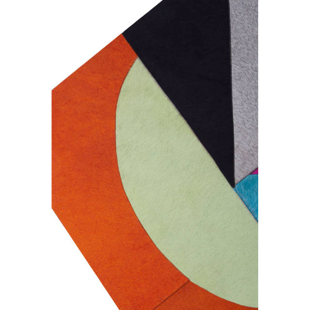 Premier Housewares Safira Genunie Leather Abstract Wall Art