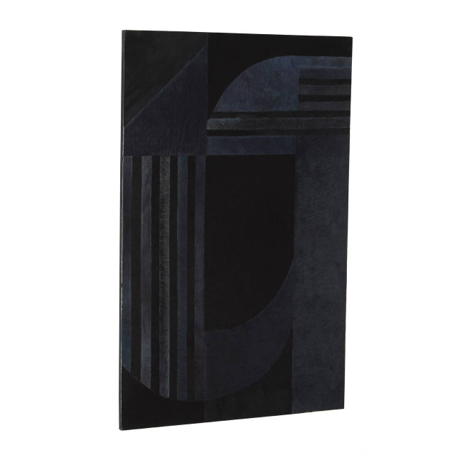 Premier Housewares Safira Grey And Black Deco Print Wall Art