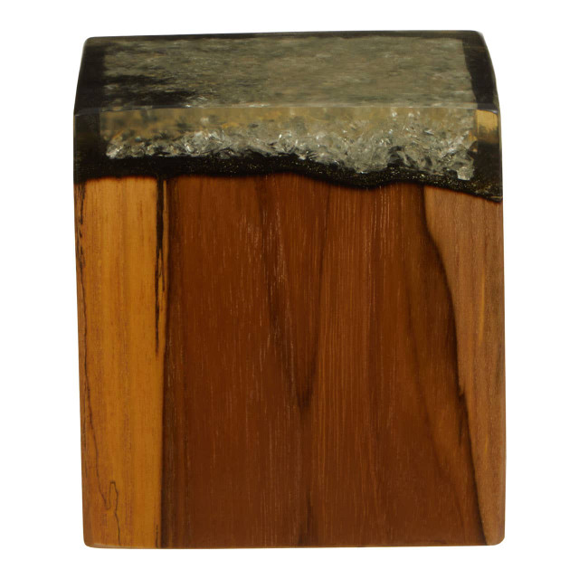Premier Housewares Sakra Teak Wood And Resin Sculpture