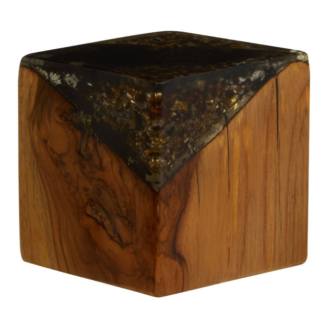 Premier Housewares Sakra Teak Wood With Resin Sculpture