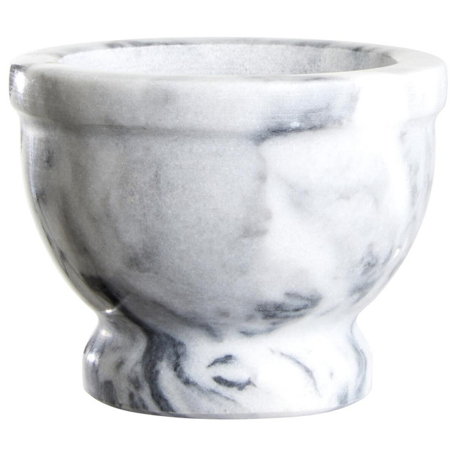 Premier Housewares Salerno Grey Marble Mortar And Pestle With Rim