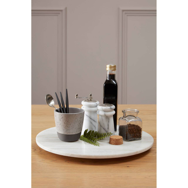 Premier Housewares Salerno White Marble Salt & Pepper Set