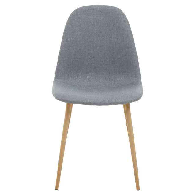 Premier Housewares Salford Grey Dining Chair With Wood Effect Legs