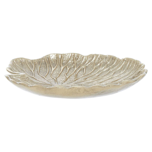premier housewares Salma Small Gold Finish Lotus Leaf Plate