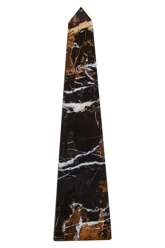 premier housewares Salmo Large Black Marble Obelisk