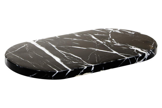 premier housewares Salmo Oval Black Marble Chopping and Serving Board