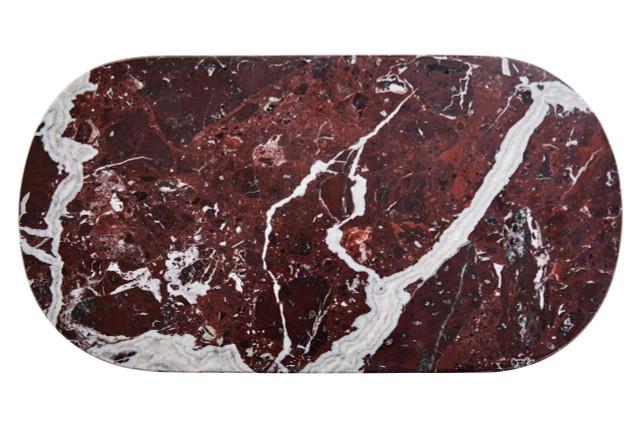 Premier Housewares Salmo Oval Red Marble Serving Board